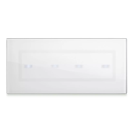 PLACCA VERATOUCH BIANCA 4 COMANDI AVE