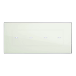 PLACCA VERATOUCH VERDE ACQUA 4 COMANDI AVE