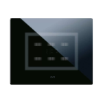 PLACCA VERATOUCH NERO ASSOLUTO 6 COMANDI AVE