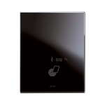 PLACCA TOUCH GESTIONE ALBERGHIERA /P VETRO NERO 3+3M AVE