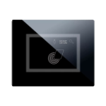 PLACCA TOUCH GESTIONE ALBERGHIERA VETRO NERO 3M AVE