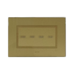 PLACCA VERATOUCH ORO 4 COMANDI AVE