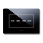 PLACCA VERATOUCH NERO ASSOLUTO 4 COMANDI AVE