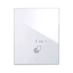 PLACCA TOUCH GESTIONE ALBERGHIERA VETRO BIANCO 3+3M AVE