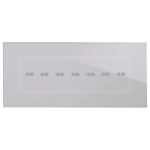PLACCA VERATOUCH GRIGIO ARGENTATO 7 COMANDI AVE