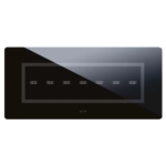 PLACCA VERATOUCH NERO ASSOLUTO 7 COMANDI AVE