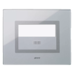 PLACCA VERATOUCH X PULSANTE GRIGIO ARGENTATO AVE