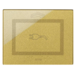 Placca Touch Vetro, S44 ORO SPINA AVE