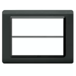 PLACCA TECNOPOLIMERO 44 GRIGIO SCURO 6+6M AVE