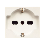PRESA UNEL SCHUKO BIPASSO 2P+T10/16A BLANC S45 AVE