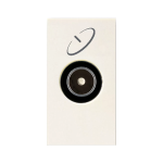 PRESA TV SAT DIR IEC MASCHIO BLANC CON PASSAGGIO CORRENTE +CC S45 AVE