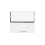 PULSANTE CON TARGA ILLUMINABILE BANQ S45 AVE