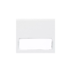 PULSANTE CON TARGHETTA X SCATOLA TONDA BANQ. S45 AVE
