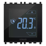 Termostato touch 2M 120-230V nero VIMAR