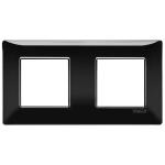 Placca 4M (2+2) int71 nero PLANA VIMAR