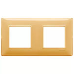 Placca 4M (2+2) int71 Reflex ambra PLANA VIMAR