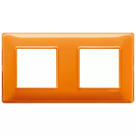 Placca 4M (2+2) int71 Reflex arancio PLANA VIMAR