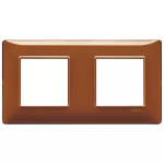Placca 4M (2+2) int71 Reflex tabacco PLANA VIMAR