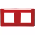 Placca 4M (2+2) int71 Reflex rubino PLANA VIMAR