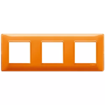 Placca 6M (2+2+2) int71 Reflex arancio PLANA VIMAR