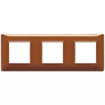 Placca 6M (2+2+2) int71 Reflex tabacco PLANA VIMAR