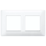 Placca 4M (2+2) int57 bianco PLANA VIMAR