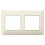 Placca 4M (2+2) int57 beige PLANA VIMAR