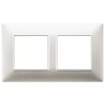 Placca 4M (2+2) int57 nichel opaco PLANA VIMAR