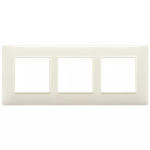 Placca 6M (2+2+2) int57 beige PLANA VIMAR