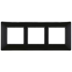 Placca 6M (2+2+2) int57 nero PLANA VIMAR