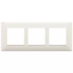 Placca 6M (2+2+2) int57 bianco granito PLANA VIMAR