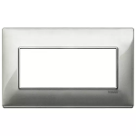 Placca 5M BS tecnopolimero Silver