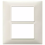 Placca 6M (3+3) bianco granito PLANA VIMAR