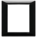 Placca 8M nero PLANA VIMAR