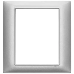 Placca 8M tecnopolimero Silver PLANA VIMAR