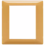 Placca 8M Reflex ambra PLANA VIMAR