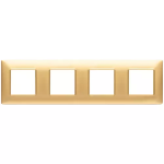 Placca 8M (2+2+2+2) int71 oro opaco PLANA VIMAR
