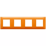 Placca 8M (2+2+2+2) int71 Reflex arancio PLANA VIMAR