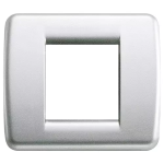 Placca Rondò 1-2M argento METALLIZZATO SERIE VIMAR IDEA