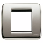 Placca Rondò 1-2M nichel spazzolato SERIE VIMAR IDEA