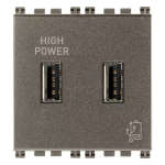 Unità alimentazione USB 5V 2,1A 2M Metal SERIE VIMAR ARKÈ