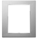 Placca Classic 8M argento matt SERIE VIMAR EIKON