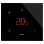 Termostato domotico FAN 2M nero diamante SERIE VIMAR EIKON