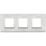 Placca 6M (2+2+2) int71 grigio Next SERIE VIMAR EIKON EVO