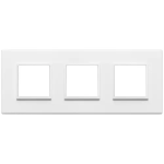 Placca 6M (2+2+2) int71 bianco totale SERIE VIMAR EIKON EVO
