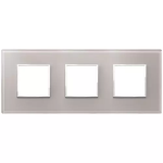 Placca 6M (2+2+2) int71 grigio perla SERIE VIMAR EIKON EVO