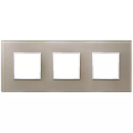 Placca 6M (2+2+2) int71 opale bruno SERIE VIMAR EIKON EVO