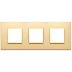 Placca 6M(2+2+2)i71 oro totale satinato SERIE VIMAR EIKON EVO