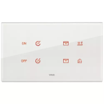 Placca 5MBS (2+blank+2) bianco diamante SERIE VIMAR EIKON TAKTIL
