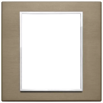 Placca 8M bronzo scuro SERIE VIMAR EIKON EVO